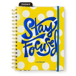 Tabitha Brown | "Stay Focused" Planner | Yellow & Blue